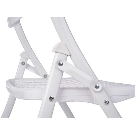 Sedia Pieghevole Gift Decor 12721 12721 Bianco 59 x 50 x 82 cm 108 x 11,5 x 50 cm (4 Unità)