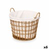 Cesto Kipit HX30561 HX30561 Naturale Poliestere Stoffa polipropilene Ferro Plastica 50 % cotone (6 Unità)