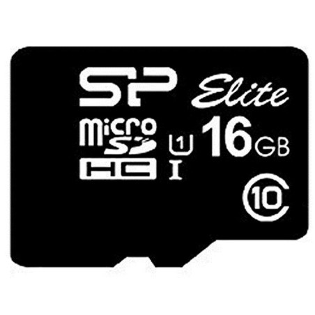 Scheda Di Memoria Micro SD con Adattatore Silicon Power Elite 16 GB