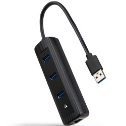 Hub USB NANOCABLE 10.16.4604 Nero