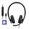 Auricolari con Microfono Epos 1000221 Nero