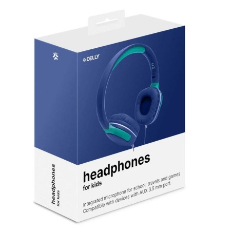 Auricolari Celly KIDSBEAT2BL Azzurro