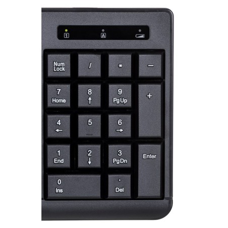 Tastiera Activejet K-3803S Nero QWERTY