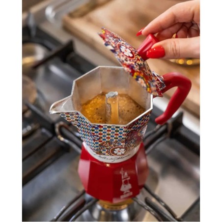 Caffettiera Italiana Bialetti MOKA D&G Alluminio Bachelite 3 Tazze