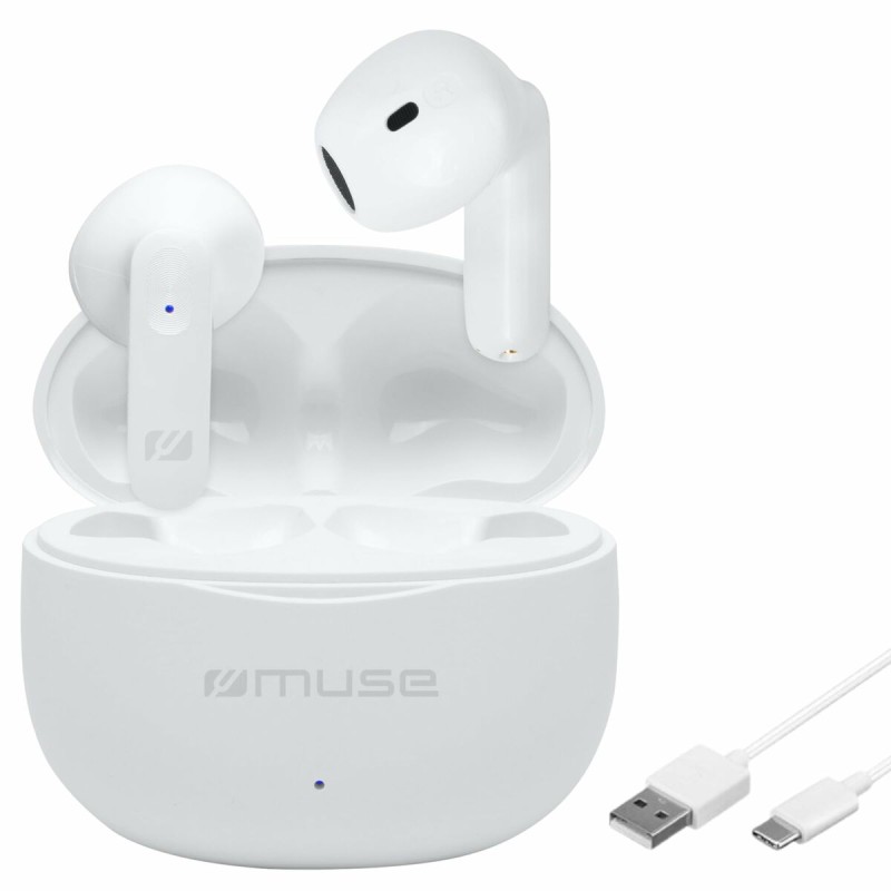 Auricolari con Microfono Muse M270TWS BLANCO Bianco Auricolari con Microfono Muse M270TWS BLANCO Bianco