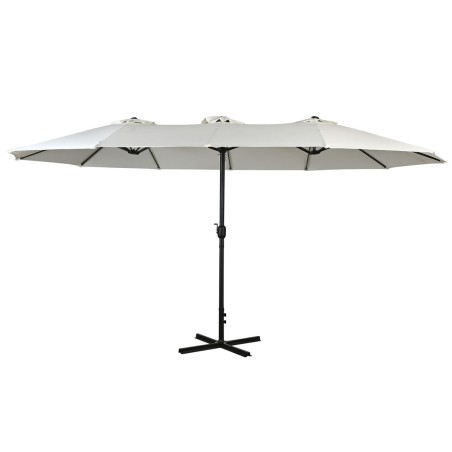 Ombrellone Home ESPRIT Beige Grigio scuro 450 x 262 x 250 cm