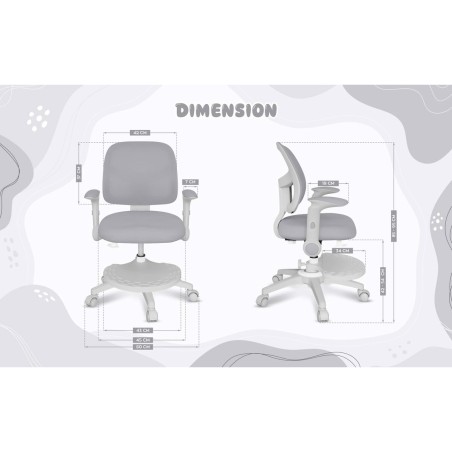 Sedia da Ufficio Mark Adler MA-JUNIOR 5.0 GREY Grigio