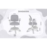Sedia da Ufficio Mark Adler MA-JUNIOR 5.0 GREY Grigio