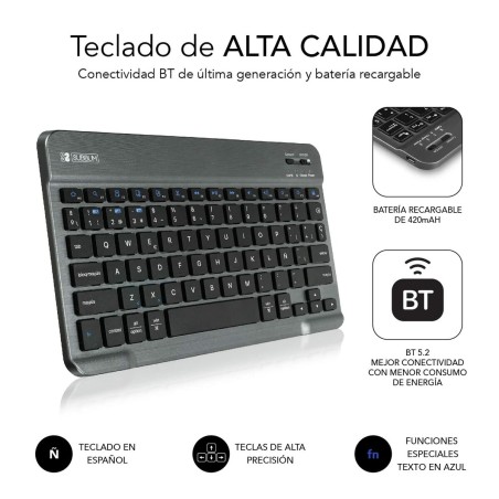 Custodia per Tablet e Tastiera Subblim Samsung Galaxy A8 Nero