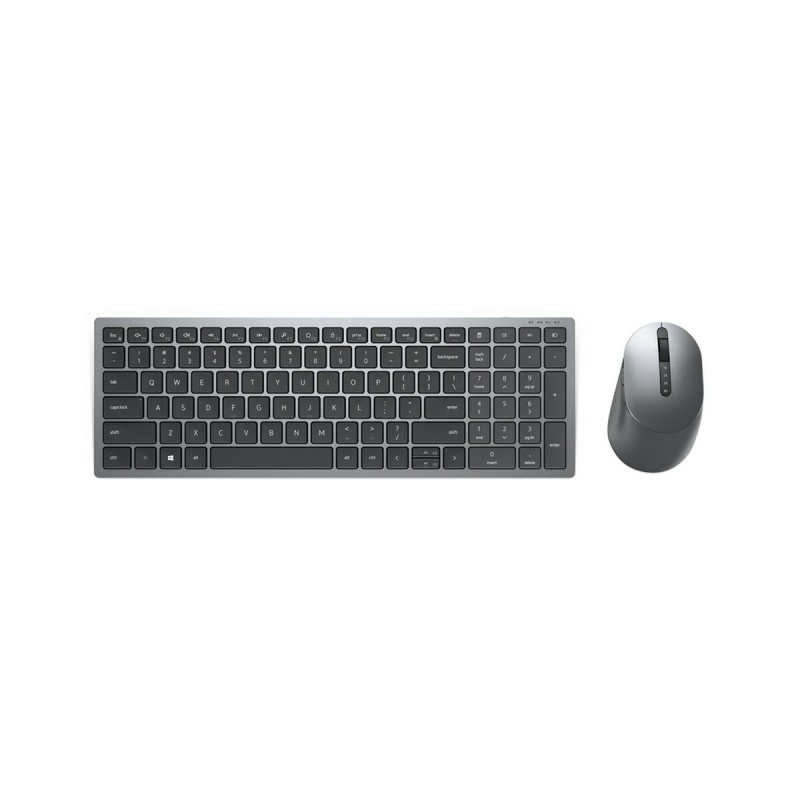 Tastiera e Mouse Dell 580-AIWM Nero Grigio Titanio Monocromatica QWERTY Qwerty US