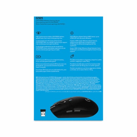 Mouse Logitech G305 Nero 12000 dpi