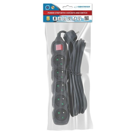 Multipresa 5 Prese con Interruttore Esperanza ELK216K 3680 W (5 m)