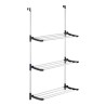 Stendibiancheria Pieghevole Kipit 17018 17018 Nero Argentato Metallo Plastica 7 x 61,5 x 12,5 cm Riattaccare