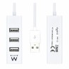 Hub USB Ewent EW1122 Bianco 3600 W