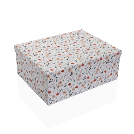 Set di Scatole per Sistemare Impilabili Versa Cartone Fiori 15 Pezzi