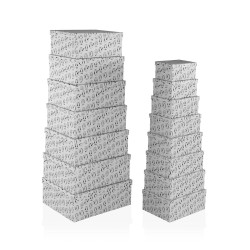 Set di Scatole per Sistemare Impilabili Versa Cartone Gatto 15 Pezzi