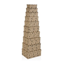 Set di Scatole per Sistemare Impilabili Versa Cartone Barca 10 Pezzi