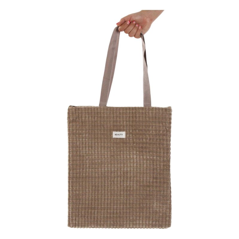 Borsa Donna Versa Corduroy Cachi 40 x 33 cm Borsa Donna Versa Corduroy Cachi 40 x 33 cm