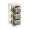 Cassettiera multiuso Versa Pompei 29 x 62 x 25 cm Bianco