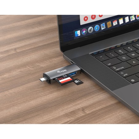 Lettore di Schede Equip 245460 Nero Grigio