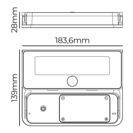 Applique LED EDM 31821 Policarbonato ABS 12 W 1600 lm Solare (6500 K)