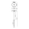Applique da Parete EDM 31820 Policarbonato ABS 4 W 500 lm Picchetto solare da giardino (3000 K) (4000 K) (6500 K)