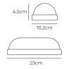 Applique da Parete EDM 32449 Bianco Plastica F 18 W 120 W 1820 Lm Sensore di Movimento Sensore di luce Ovale (6400 K)