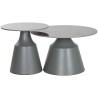 Tavolino Aggiuntivo Home ESPRIT Grigio 70 x 70 x 43 cm 70 x 70 x 1 cm