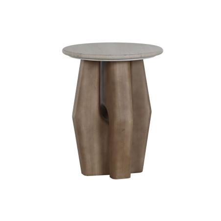 Tavolo aggiuntivo Home ESPRIT Legno Marmo 40 x 40 x 51 cm