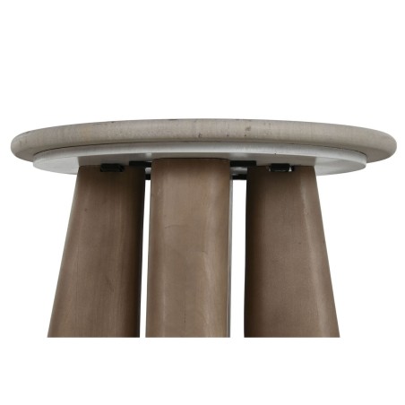 Tavolo aggiuntivo Home ESPRIT Legno Marmo 40 x 40 x 51 cm