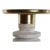 Tavolo aggiuntivo Home ESPRIT Bianco Dorato Legno Metallo 41 x 41 x 53 cm
