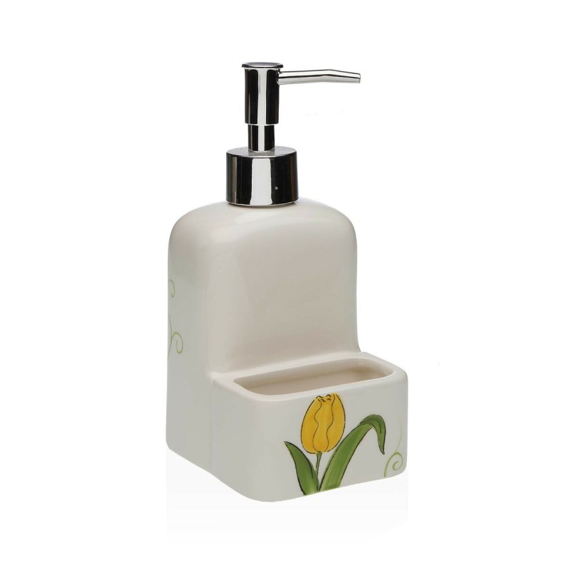 Dispenser di Sapone Versa Ceramica ABS Dolomite Tulipano 9 x 18,5 x 8 cm Dispenser di Sapone Versa Ceramica ABS Dolomite Tulipano 9 x 18,5 x 8 cm