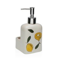 Dispenser di Sapone Versa Ceramica ABS Dolomite Limone 9 x 18,5 x 8 cm
