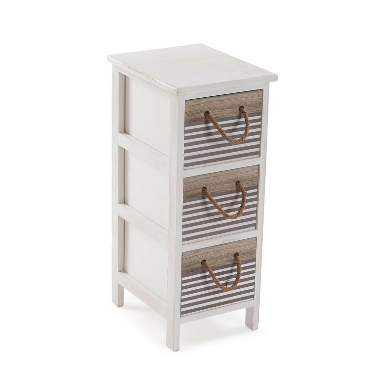 Cassettiera Versa Tabo Tessile Legno di paulownia 32 x 63 x 26 cm Cassettiera Versa Tabo Tessile Legno di paulownia 32 x 63 x 26 cm
