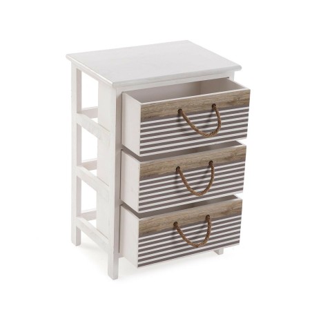 Cassettiera Versa Tabo Tessile Legno di paulownia 29 x 58 x 40 cm
