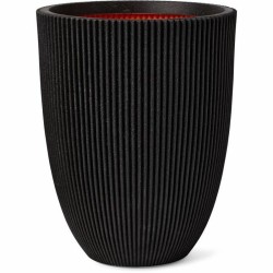 Vaso Capi Europe Nero Plastica Rotondo