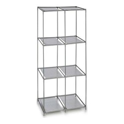 Scaffale Kipit WR4325 Grigio Metallo Stoffa Plastica