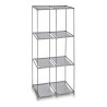 Scaffale Kipit WR4325 Grigio Metallo Stoffa Plastica