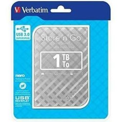Hard Disk Esterno Verbatim 53197 1 TB HDD Argentato