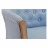 Panca DKD Home Decor Azzurro Poliestere Legno Legno d'albero della gomma 58 x 56 x 69 cm