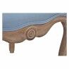 Panca DKD Home Decor Azzurro Poliestere Legno Legno d'albero della gomma 58 x 56 x 69 cm