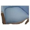 Panca DKD Home Decor Azzurro Poliestere Legno Legno d'albero della gomma 58 x 56 x 69 cm