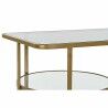 Tavolino da Caffè DKD Home Decor Metallo Cristallo 90 x 50 x 35 cm