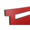 Testiera del Letto DKD Home Decor Nero Rosso Legno Abete Legno MDF 160 x 4 x 120 cm