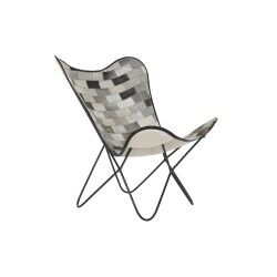 Sedia da Sala da Pranzo DKD Home Decor Bianco Nero Beige Grigio 74 x 70 x 90 cm