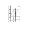 Scaffale DKD Home Decor Nero Metallo Bianco 4 Mensole Legno MDF (110 x 30 x 150 cm)