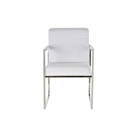 Sedia DKD Home Decor Poliestere Acciaio Bianco (56 x 68 x 92 cm)