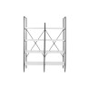 Scaffale DKD Home Decor Nero Metallo Bianco 4 Mensole Legno MDF (110 x 30 x 150 cm)