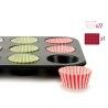 Teglia per Muffin Kinvara 55011 Multicolore 7 x 7 x 3 cm 35 x 3 x 26,5 cm Vassoio da Forno (12 Unità)