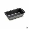 Stampo Rettangolare Kinvara CK56483-24 Grigio scuro Acciaio al carbonio 13 x 6,3 x 30 cm (12 Unità)